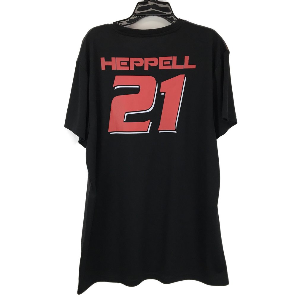 AFL Essendon Bombers #21 Heppell Black Graphic Tee Mens Size Medium NEW