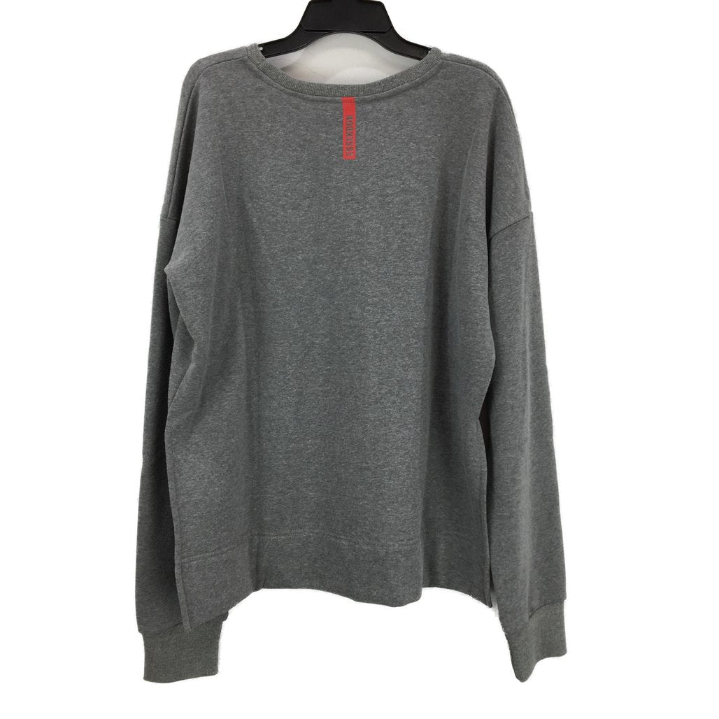 AFL Essendon Bombers Side Slit Grey Fleece Sweatshirt Ladies Size AU 10 NEW