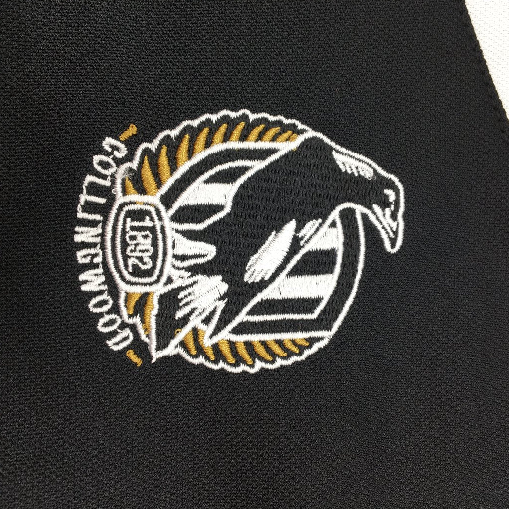 AFL Collingwood Embroidered Magpies Black Premium Polo Ladies Size AU 8 NEW