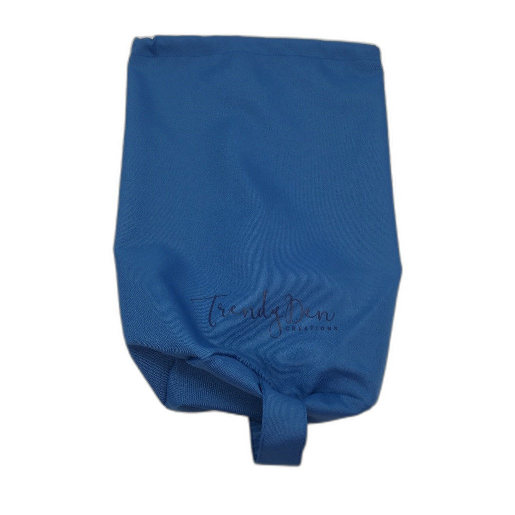 Trendy Den Creations 155cm x 120cm Blue Portable Throw Blanket w Carry Bag NEW
