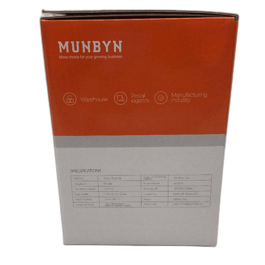 Munbyn RealWriter 941 300dpi Bluetooth & USB Direct Thermal Label Printer NEW
