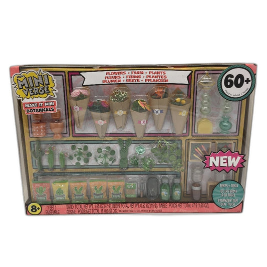 MGAs Mini Verse Over 60 Pieces Farm To Table Flower Plant Playset Ages 8Plus NEW