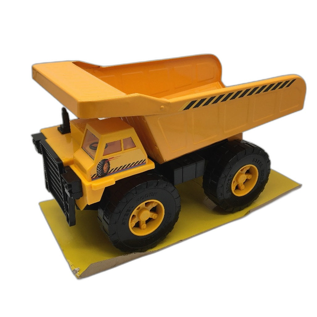 Findon Construction Vehicle Pressed Metal Yellow Dump Truck 39cm Toy