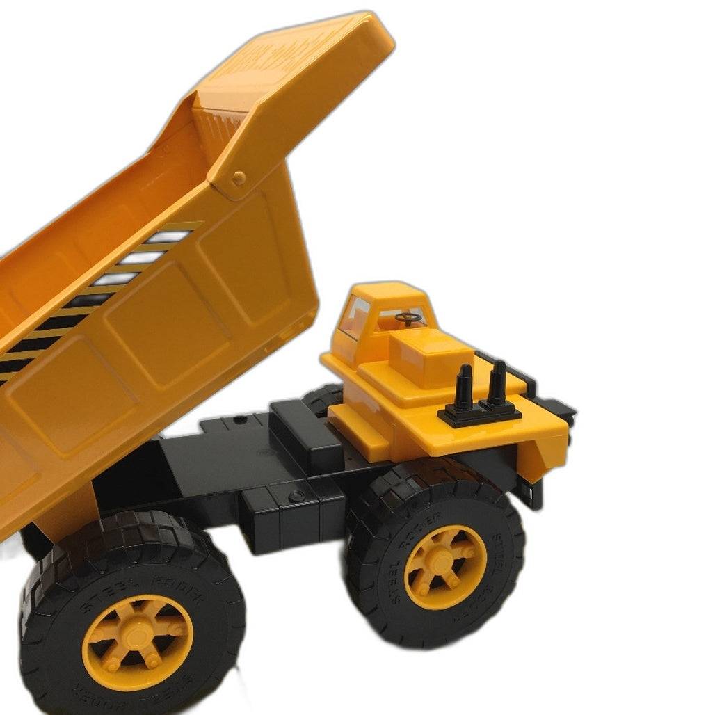 Findon Construction Vehicle Pressed Metal Yellow Dump Truck 39cm Toy