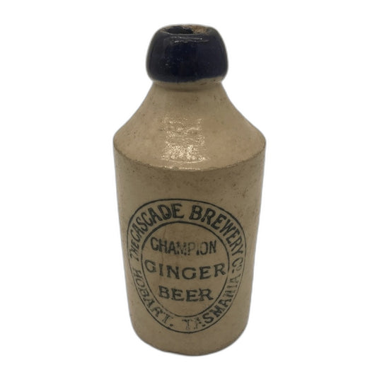 VINTAGE The Cascade Brewery Hobart Tasmania Ginger Beer Stone Pottery Bottle