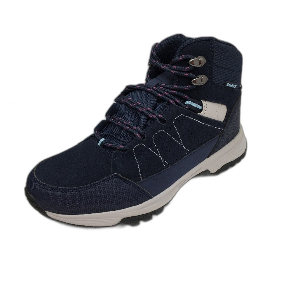 Crane Womens Hiking Mid Cut Lace Up Navy Blue Shoes Size 7 NEW