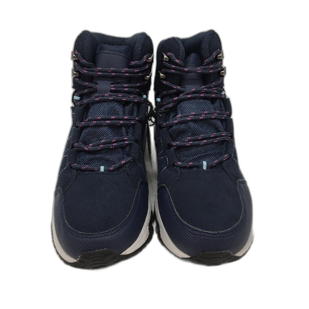 Crane Womens Hiking Mid Cut Lace Up Navy Blue Shoes Size 7 NEW