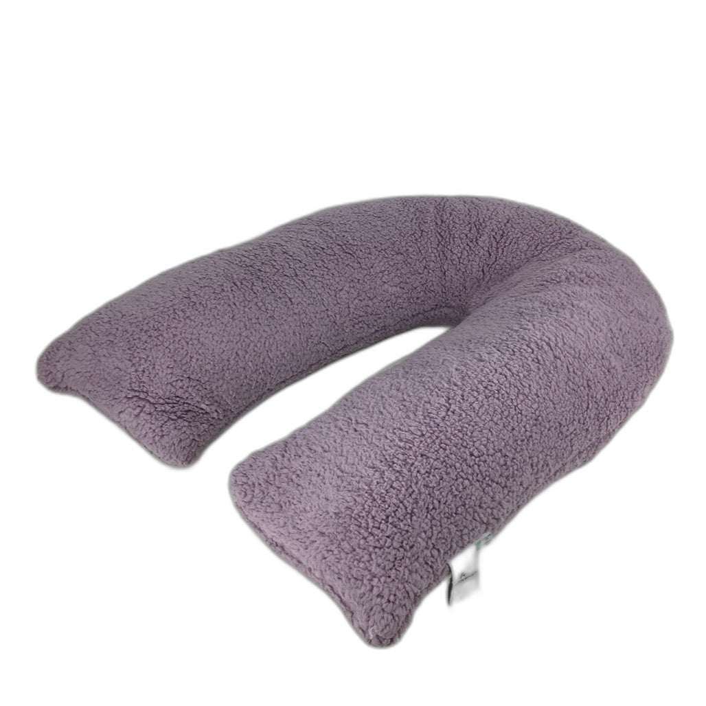 Kirkton House Super Soft Snuggly Purple Sherpa Body Pillow NEW