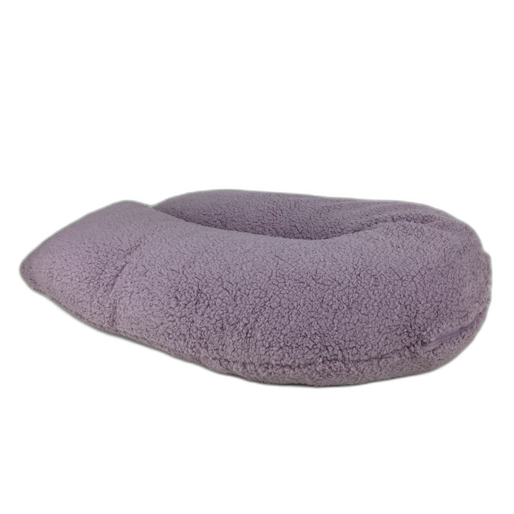 Kirkton House Super Soft Snuggly Purple Sherpa Body Pillow NEW