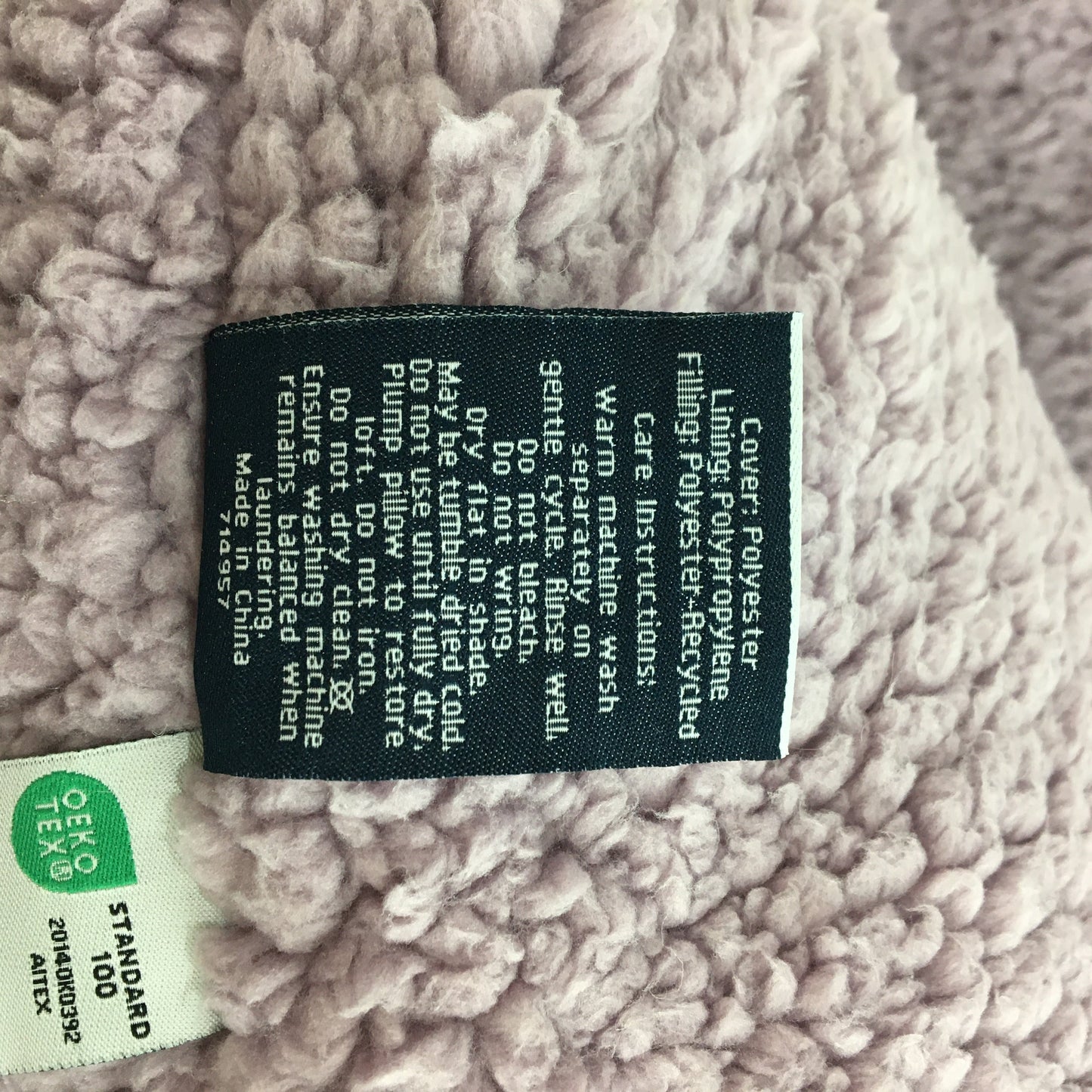 Kirkton House Super Soft Snuggly Purple Sherpa Body Pillow NEW