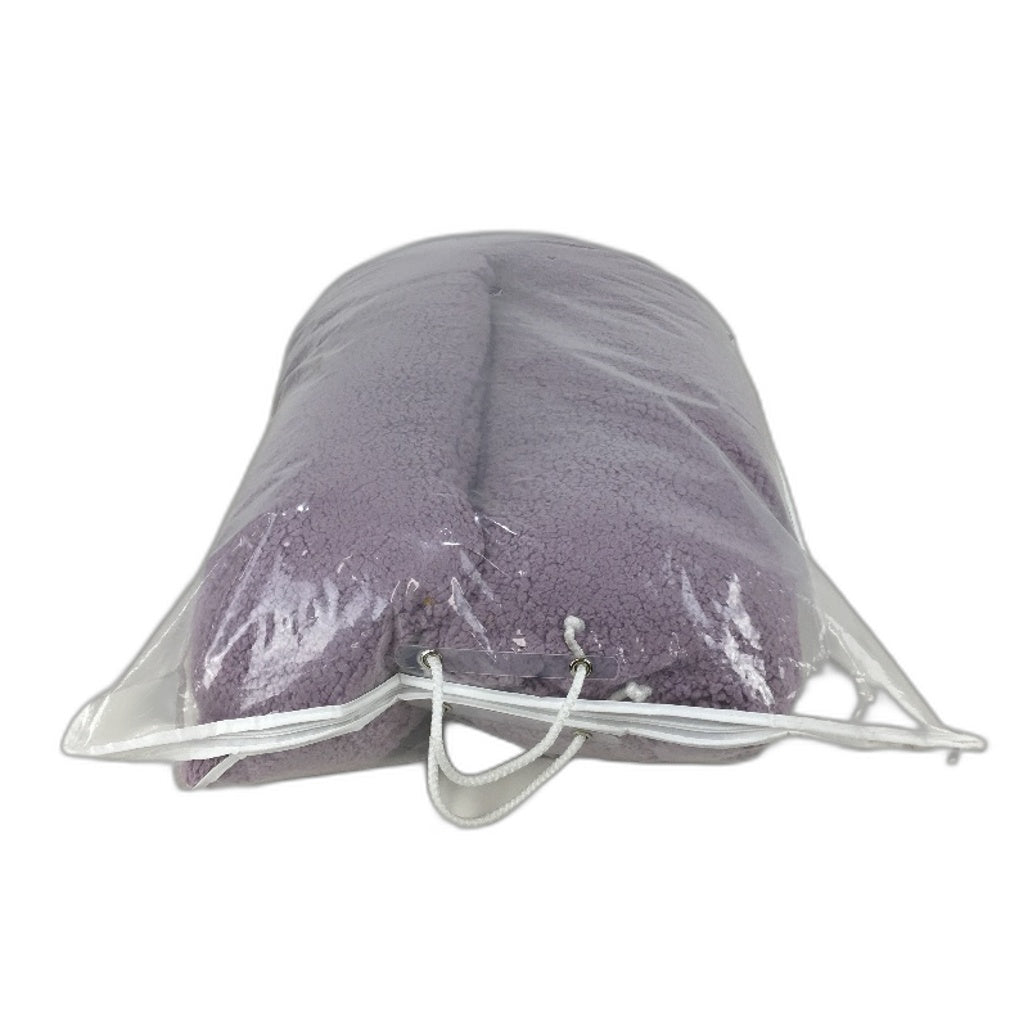 Kirkton House Super Soft Snuggly Purple Sherpa Body Pillow NEW