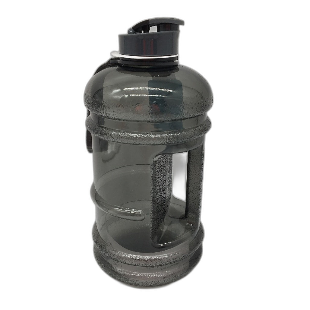 Studymate Grey Charcoal Clear Chug Drink Bottle 2L Capacity BPA Free NEW