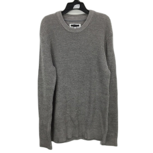 Jeanswest Elmore Grey Marle Textured Crew Waffle Knit Sweater Mens Sz Medium NEW