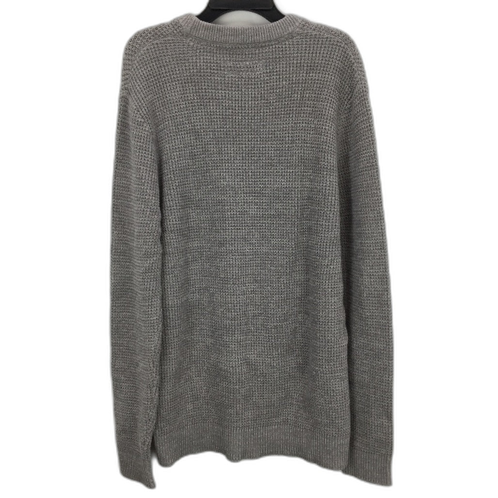Jeanswest Elmore Grey Marle Textured Crew Waffle Knit Sweater Mens Sz Medium NEW