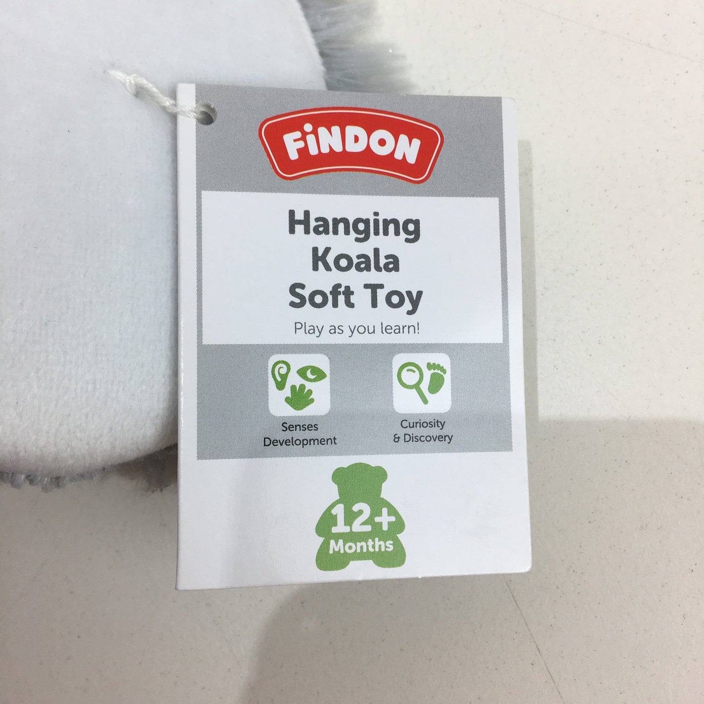 Findon Soft Plush Koala & Panda Bear Long Hanging Toys Ages 12 Months NEW