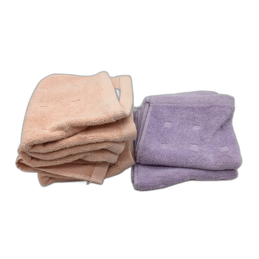 Kirkton House 6pc Blush Pink & Lavender Purple Face Wash Towel Set NEW