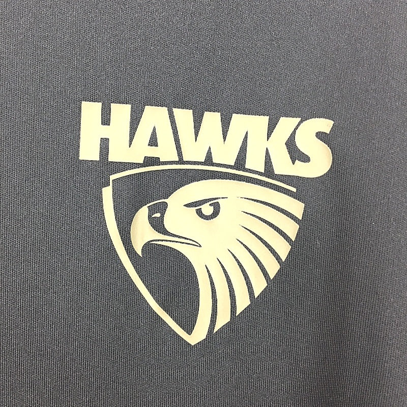 Adidas AFL Onfield Hawthorn Black Tasmanian Hawks Mens Aeroready Sports Tee