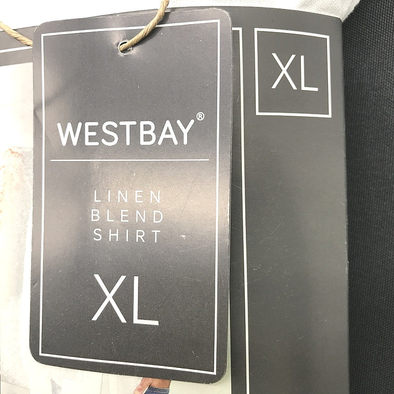 Westbay Light And Cool Linen Blend White Long Sleeve Shirt Mens NEW