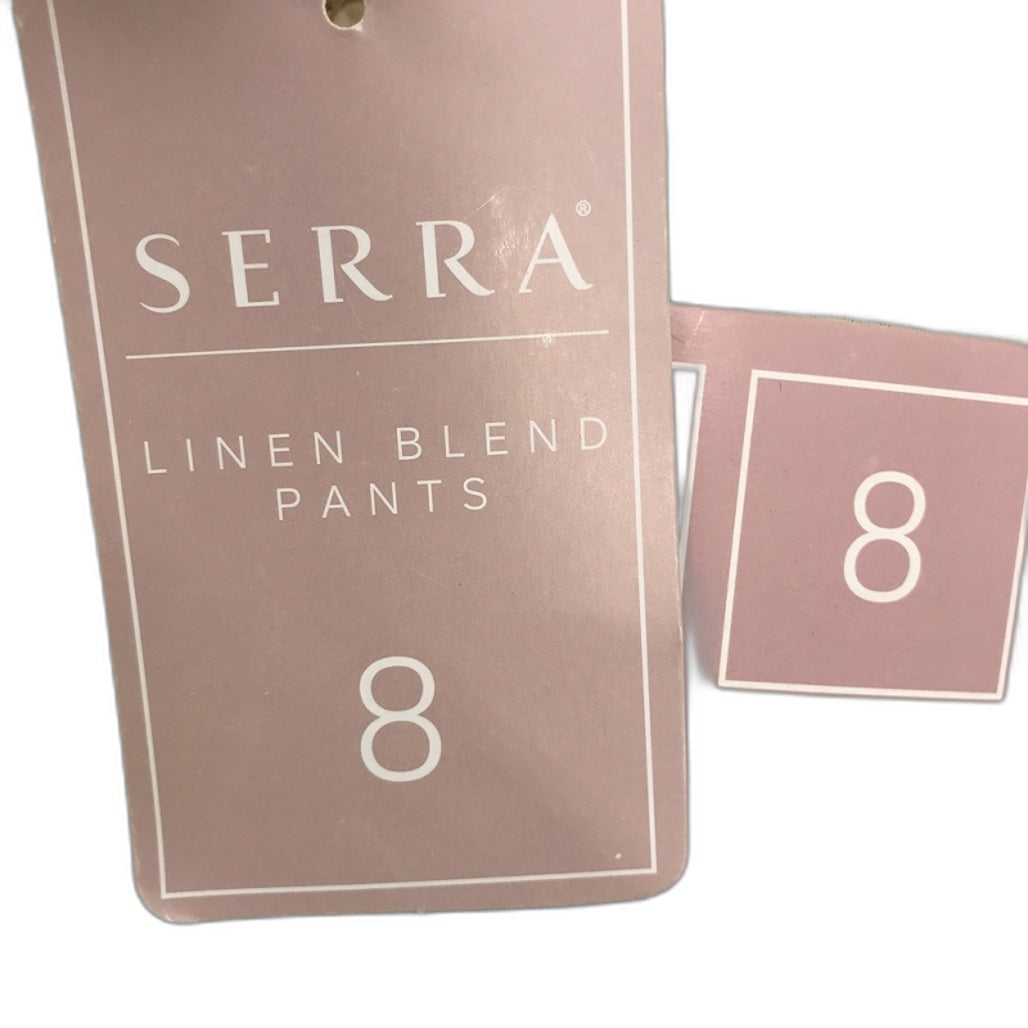 Serra Light And Cool Linen Blend Cream Full Length Pants Ladies NEW