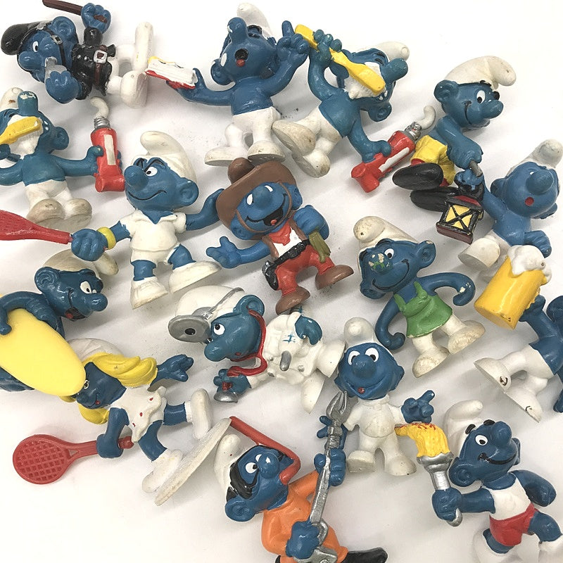 Mixed Small Collectable Figurine Smurf Characters Random Assortment