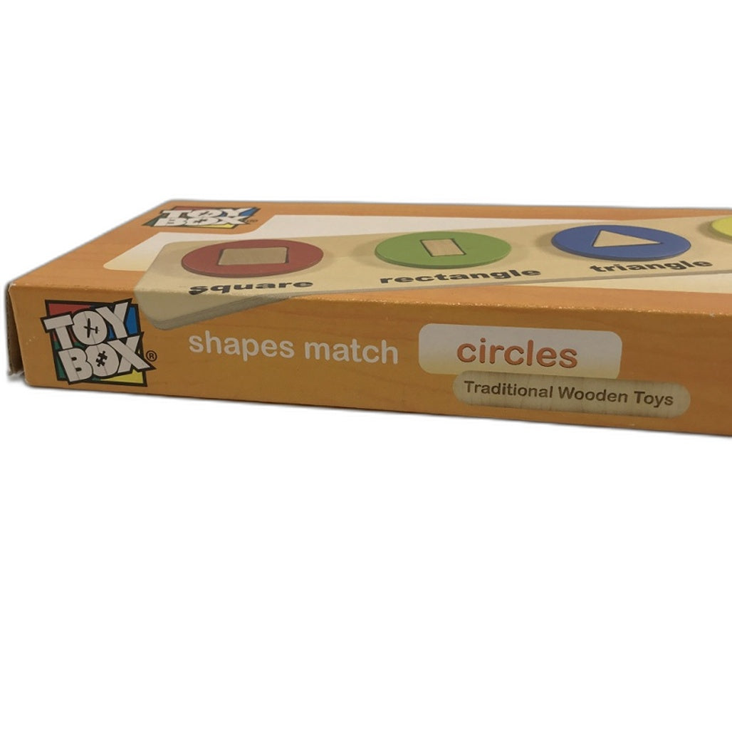 Toy Box Shapes Match Circles Traditional Wooden Toys Shape Matching Game