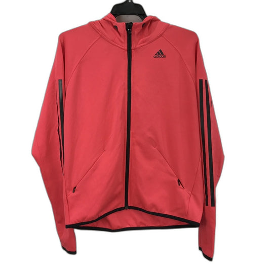 Adidas Climalite Neon Pink&Black Zip-Up Training Jacket Ladies Sz Small Preowned