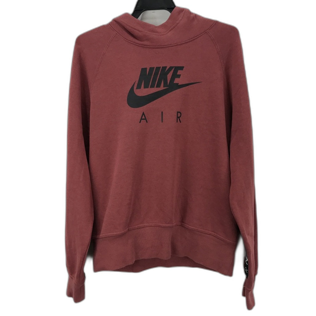 Nike Air Red Pullover Hooded Jumper Sweater Ladies Size Medium Preowned