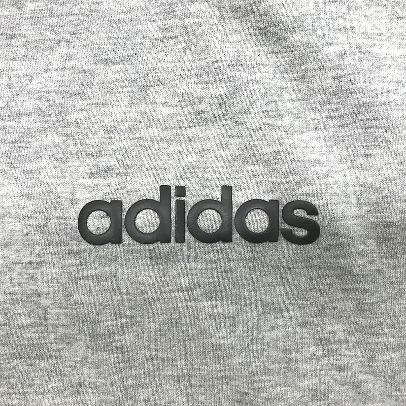 Adidas Essentials 3-Stripe Grey Marle Crew Neck Basic T-Shirt Mens Sz M Preowned