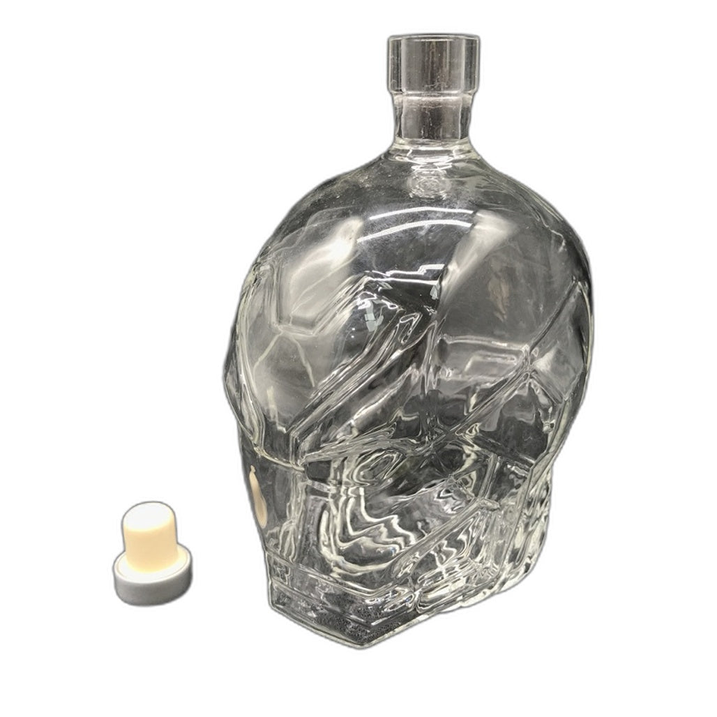 700ml Iron Man Head Design Transparent Whiskey Decanter and 2pc Glasses NEW