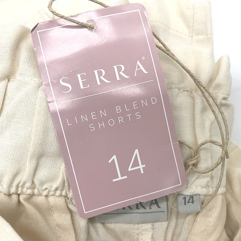 Serra Women's Relaxed Fit Linen Blend Shorts with Side Slant Pockets NEW