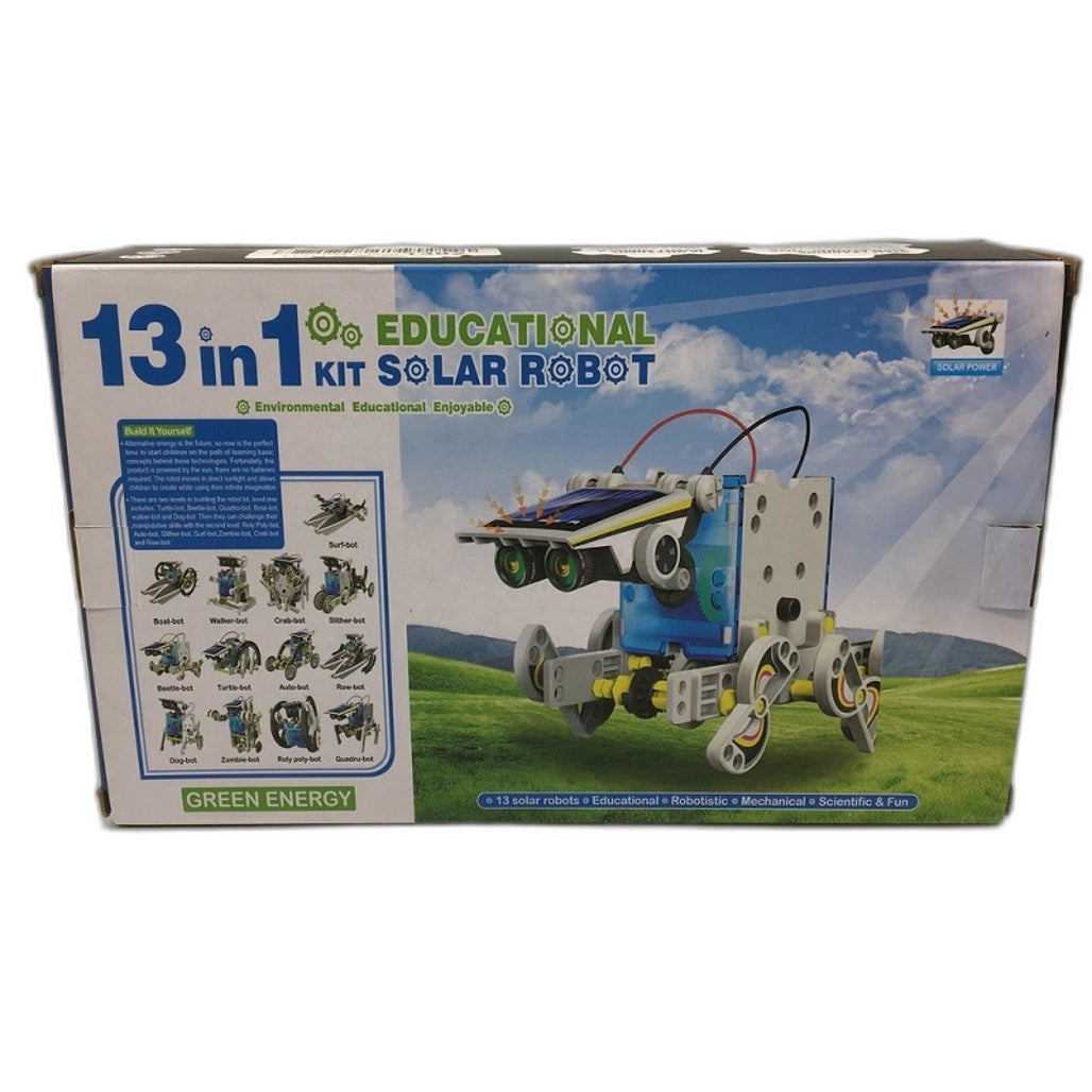 Solar Powered Robot Creation Kit STEM Learning Educational Toy 190 Pieces