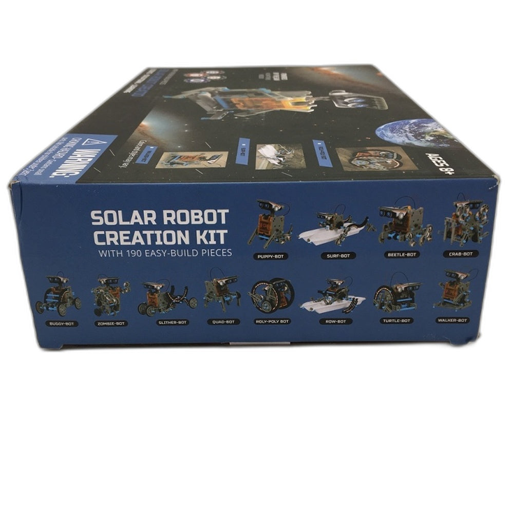 Solar Powered Robot Creation Kit STEM Learning Educational Toy 190 Pieces