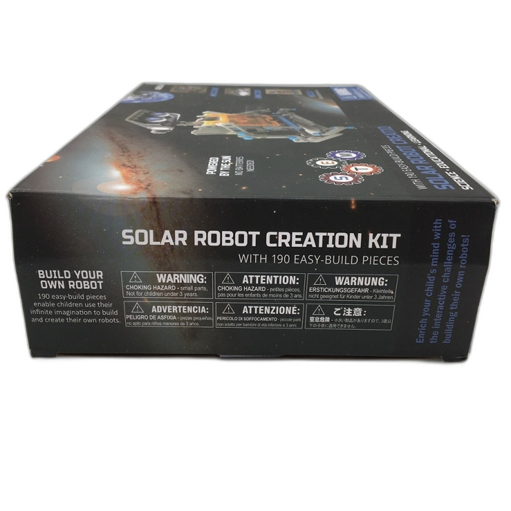 Solar Powered Robot Creation Kit STEM Learning Educational Toy 190 Pieces