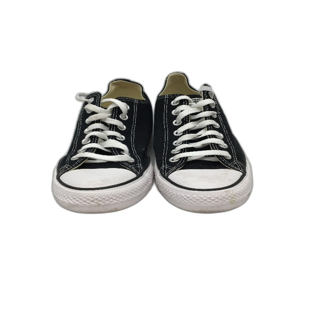 Converse All Star Chuck Taylor Black Low Basketball Sneakers Unisex Size M10 L12