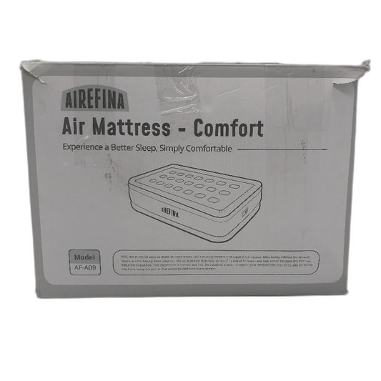 Airefina AF-A09 Inflatable Air Mattress Built-In Pump & Carry Bag SINGLE DEMO