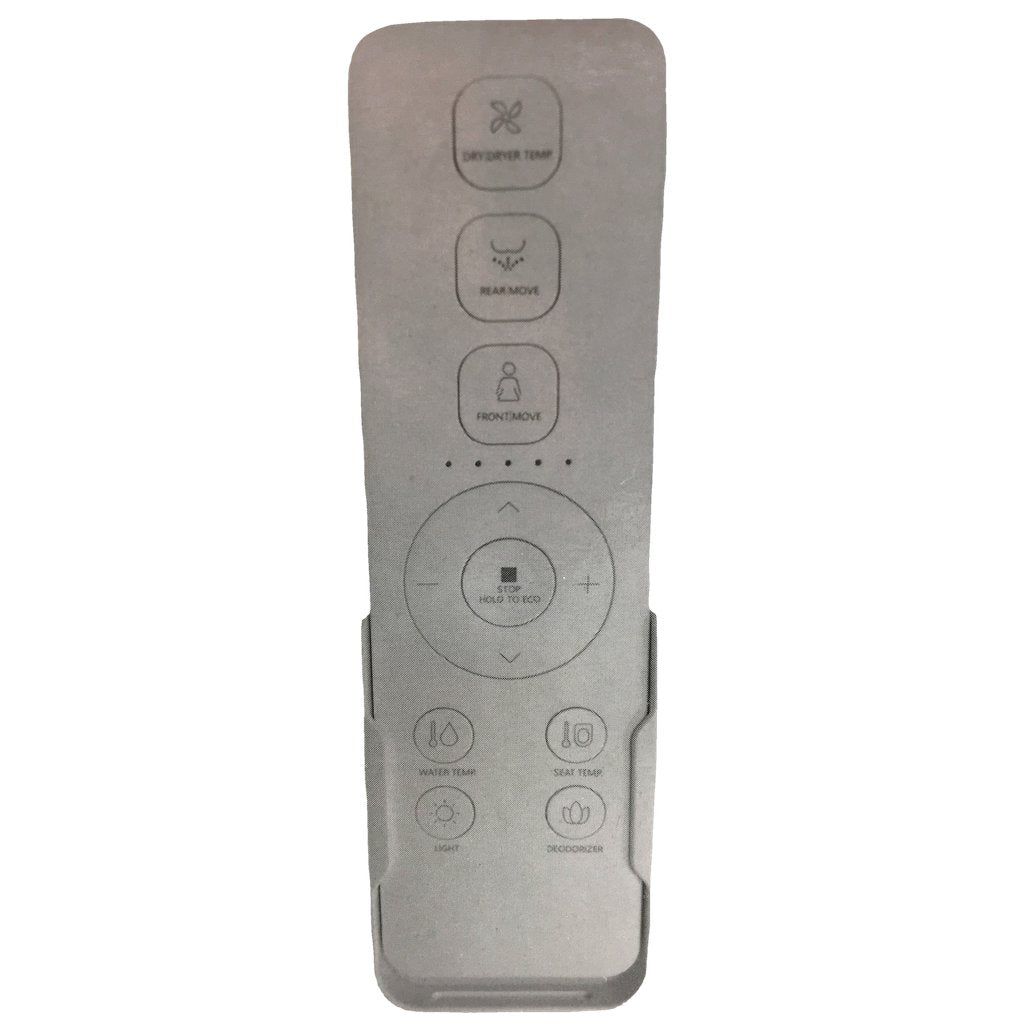 Aquatiz AQ1101 D-Shaped Remote Controlled Smart Bidet White Toilet Seat NEW