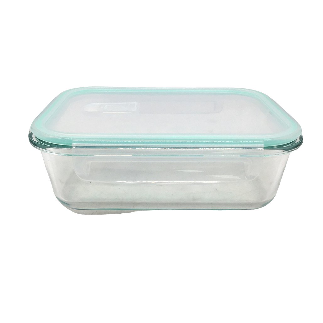 Feshory 10pc 1040mL Microwaveable Clear Glass Food Storage Containers NEW