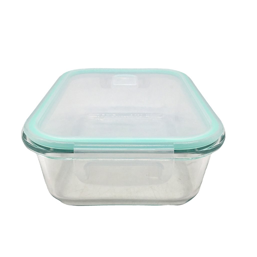 Feshory 10pc 1040mL Microwaveable Clear Glass Food Storage Containers NEW