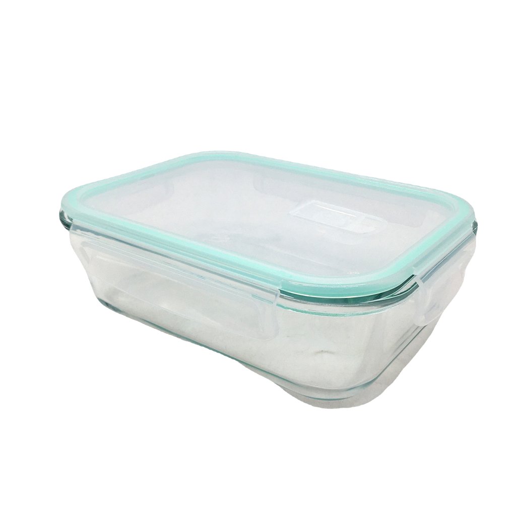 Feshory 10pc 1040mL Microwaveable Clear Glass Food Storage Containers NEW