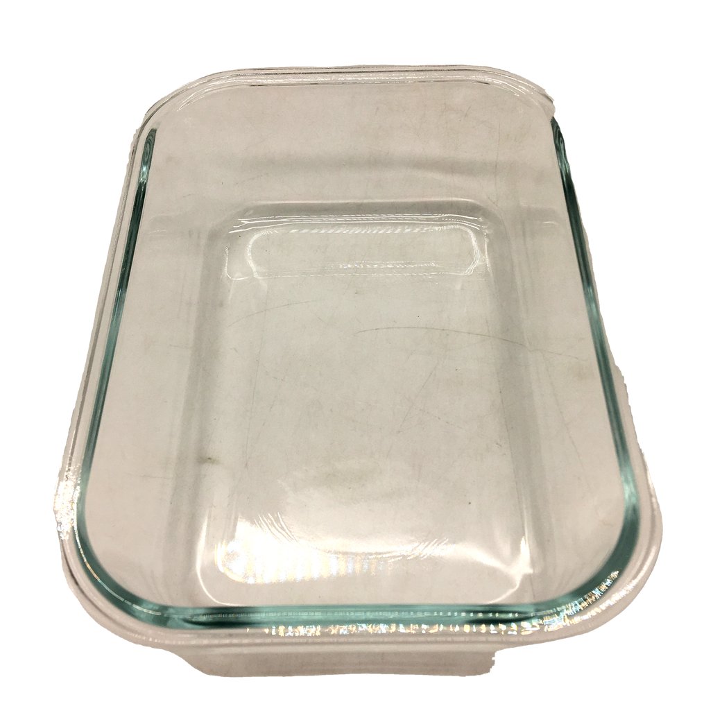 Feshory 10pc 1040mL Microwaveable Clear Glass Food Storage Containers NEW