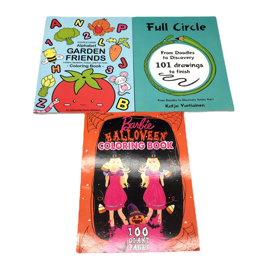 3pc Assorted Colouring, Drawing & Learning Books for Kids Bundle NEW