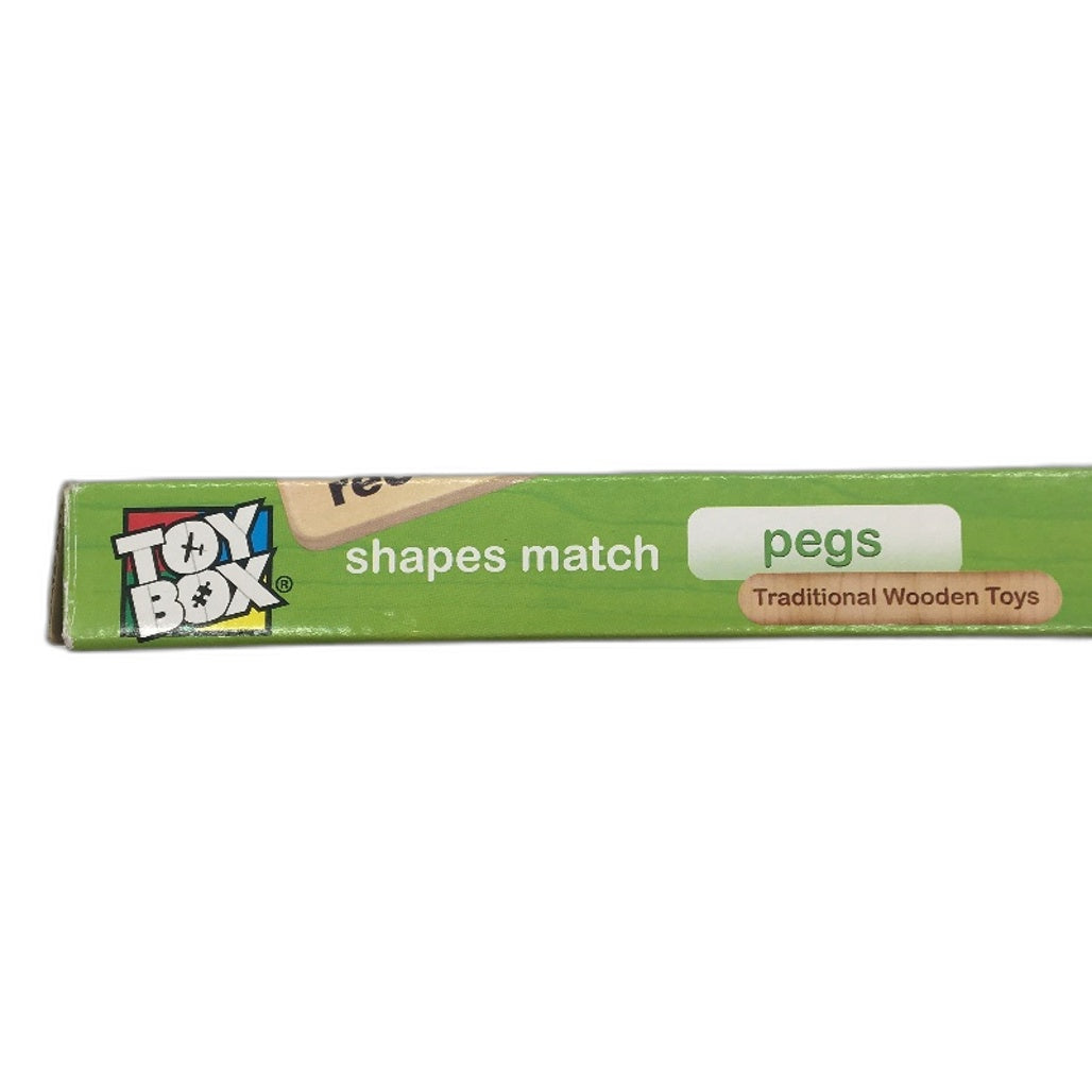 Toy Box Shapes Match Pegs Traditional Wooden Toys Shape Learning Visual Game