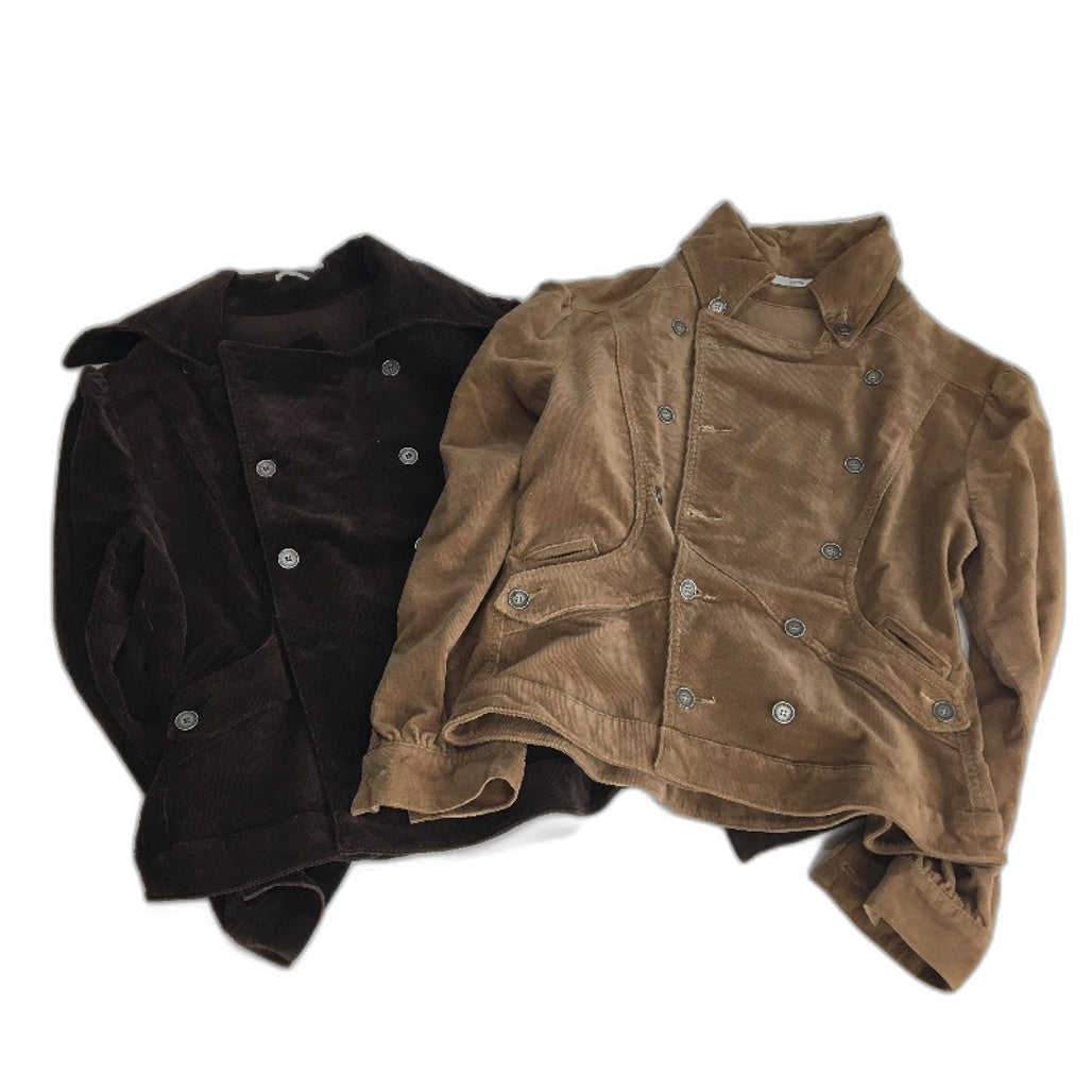 Caramel Brown Corduroy Button Up Army Style Jacket Ladies Size AU 14 - Caramel Brown 98% Cotton 2% Spandex Durable Lightweight Satch