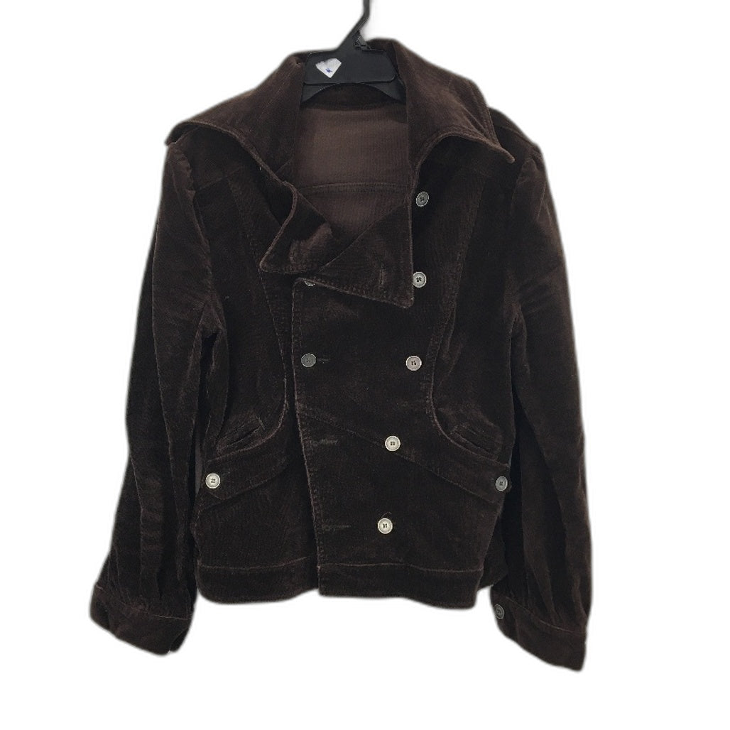 Caramel Brown Corduroy Button Up Army Style Jacket Ladies Size AU 14 - Caramel Brown 98% Cotton 2% Spandex Durable Lightweight Satch