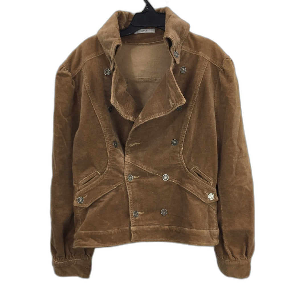 Caramel Brown Corduroy Button Up Army Style Jacket Ladies Size AU 14 - Caramel Brown 98% Cotton 2% Spandex Durable Lightweight Satch
