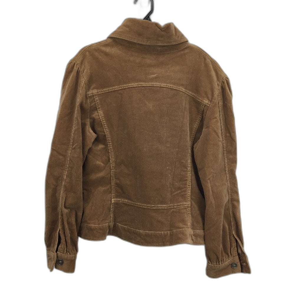 Caramel Brown Corduroy Button Up Army Style Jacket Ladies Size AU 14 - Caramel Brown 98% Cotton 2% Spandex Durable Lightweight Satch