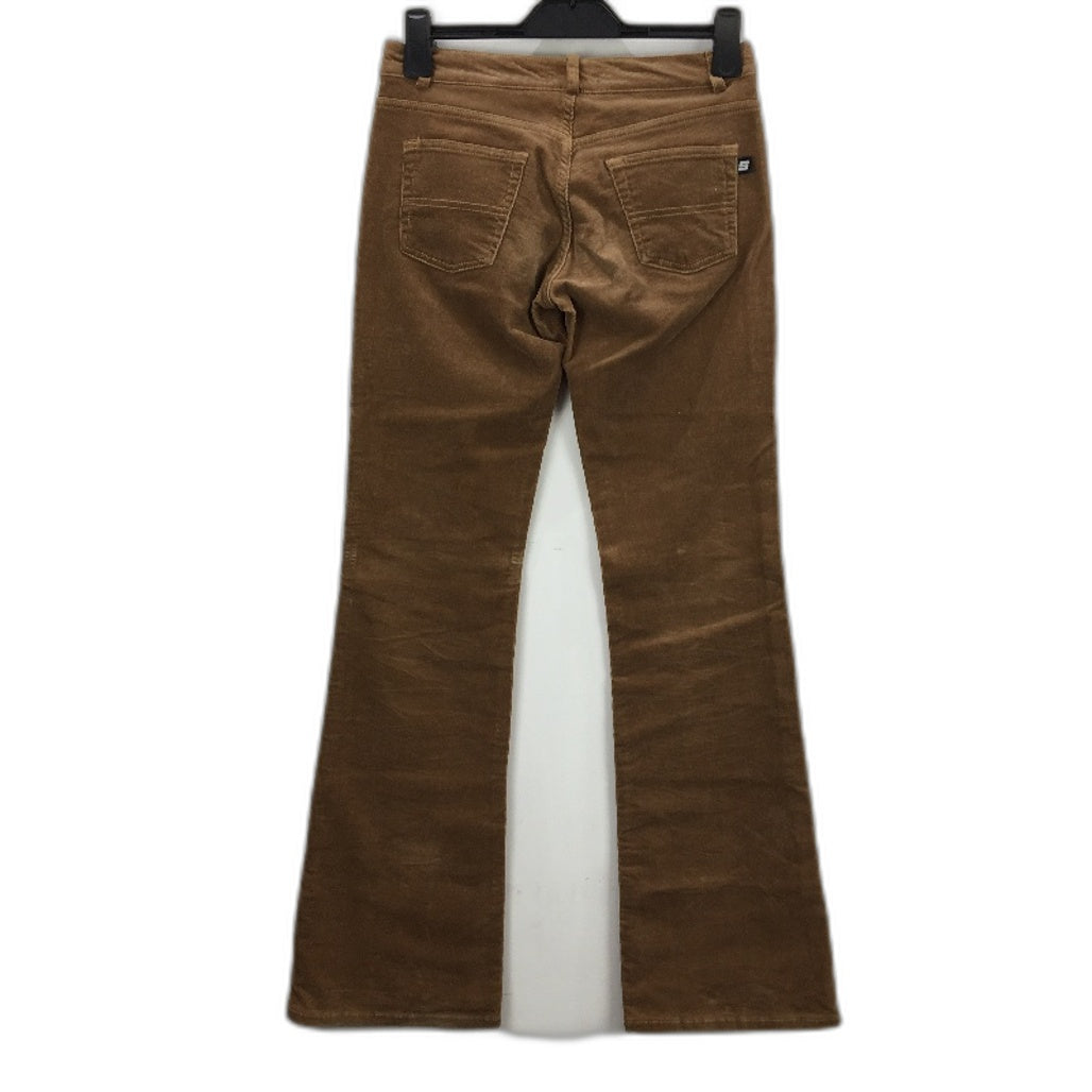 Satch Caramel Brown Straight Leg Corduroy Pants Ladies Size AUS 10