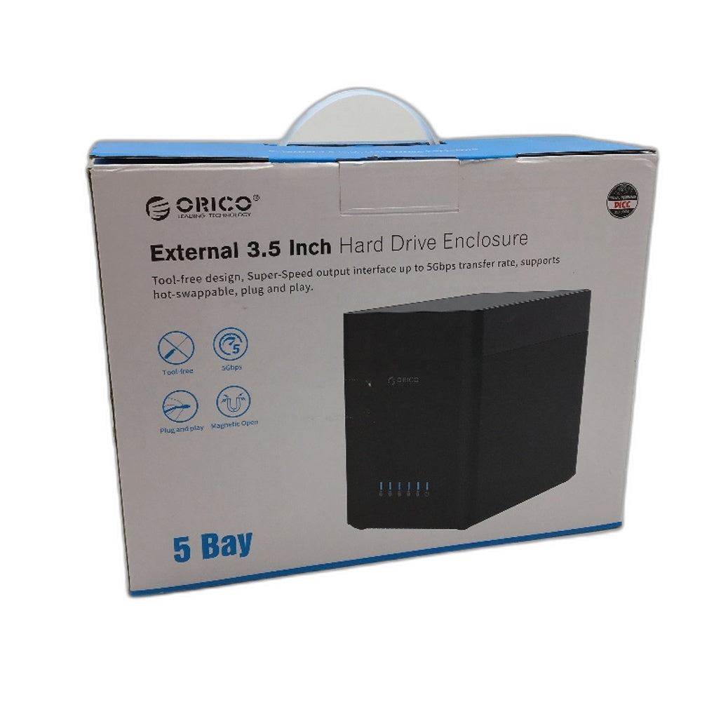 Orico DS500C3 5 Bay External 3.5 Inch Hard Drive Enclosure 5Gbps Speed DEMO
