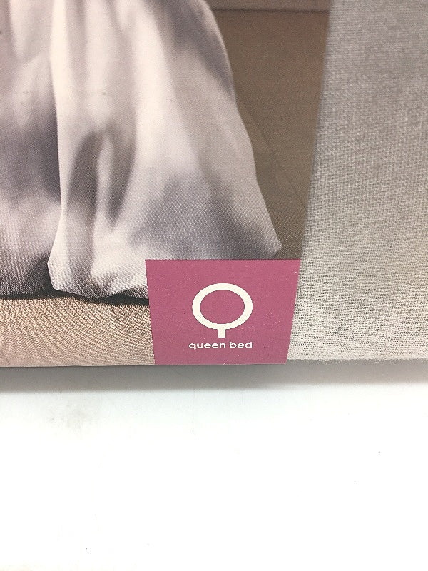 Target Home Leon 180TC White & Grey Faded Stripe Quilt Cover Set QUEEN White&Grey - Cotton Polyester Blend Durable Lightweight NEW