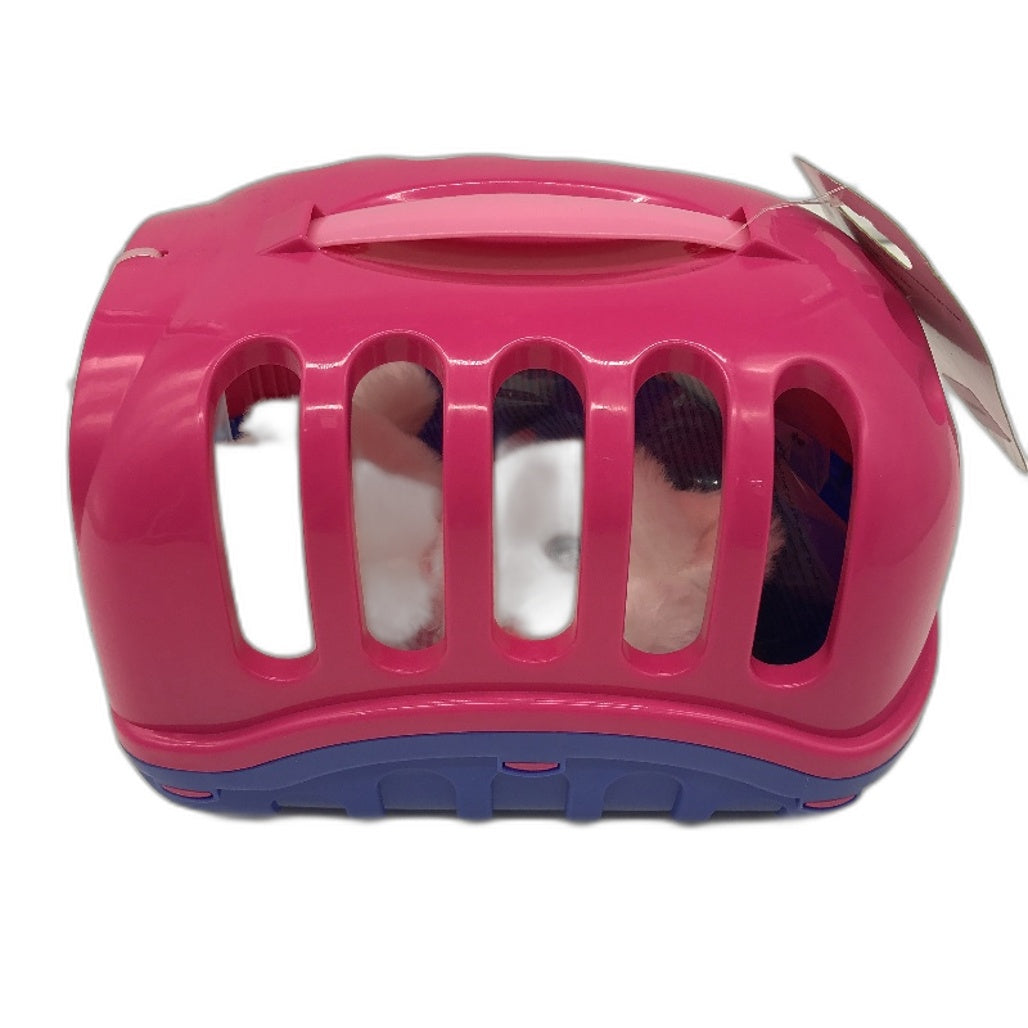 Playgo 9pcs White Cat Vet Visit Petcare Set Pink&Purple Plastic - Durable Fast Shipping NEW